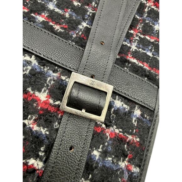 Chanel Fall 2010 Runway Trek Pack 3-in-1 Tweed Backpack – Multicolor Plaid main image 6